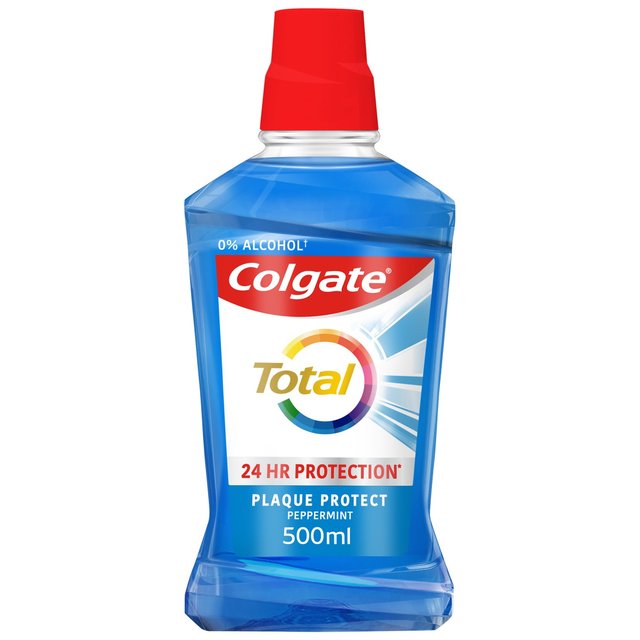 Colgate Total 24 Hour Protection Peppermint Blast Mouthwash 500ml