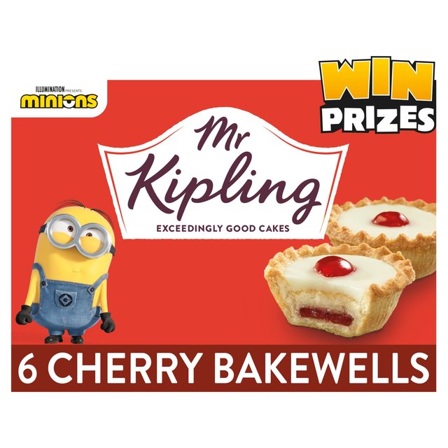 Mr Kipling Cherry Bakewells 6 per pack