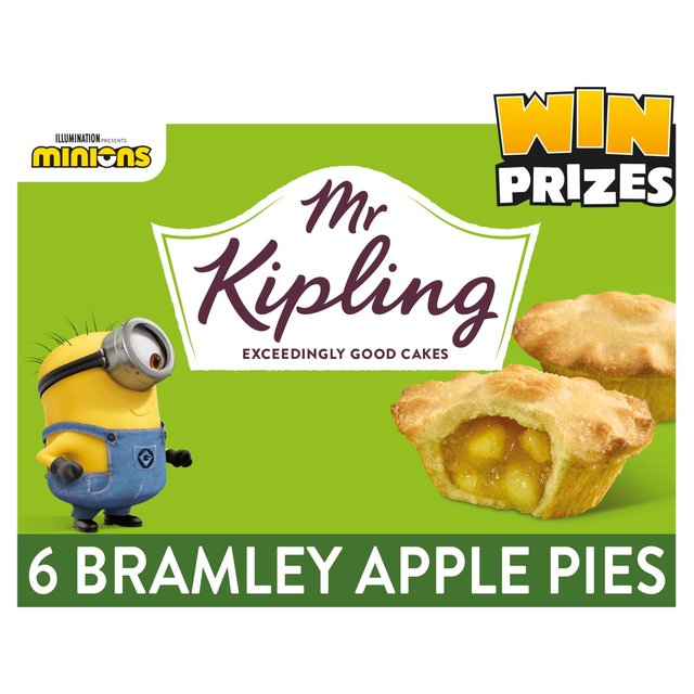 Mr Kipling Deep Filled Bramley Apple Pies 6 per pack