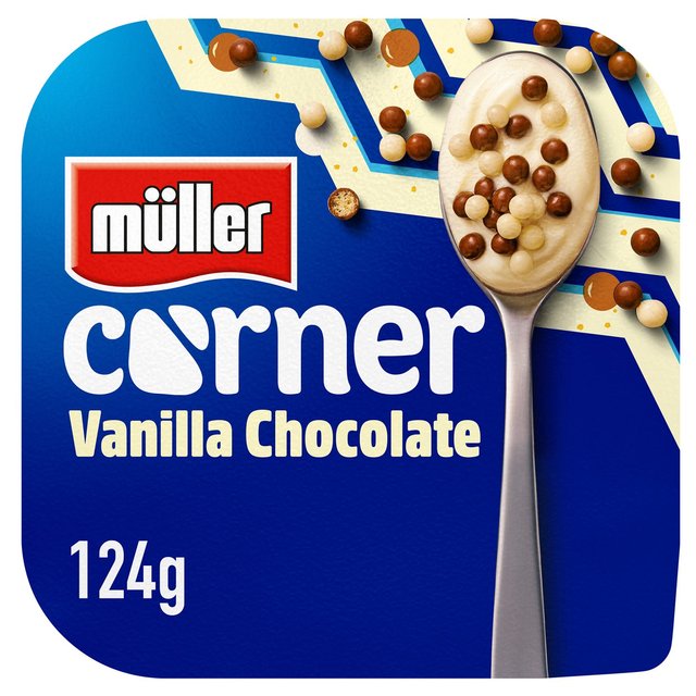 Muller Corner Vanilla Yogurt with Chocolate Balls 124g