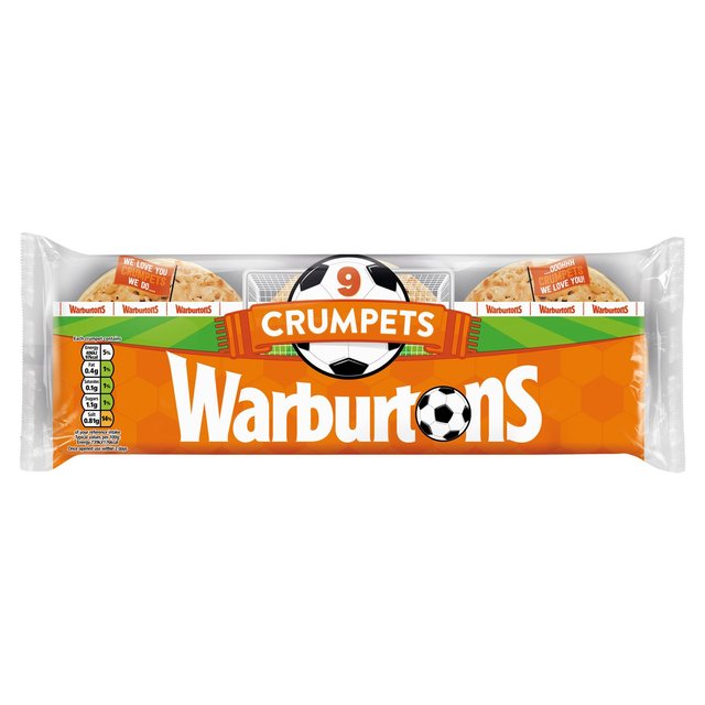 Warburtons 9 Crumpets 9 per pack