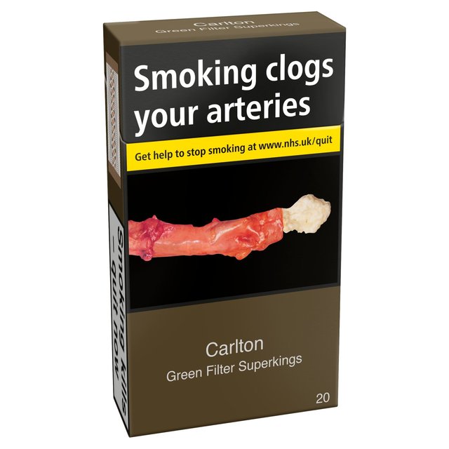 Carlton Green Filter Superkings Cigarettes