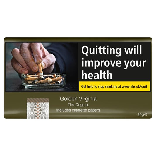 Golden Virginia The Original Tobacco Includes Cigarette Papers 30g