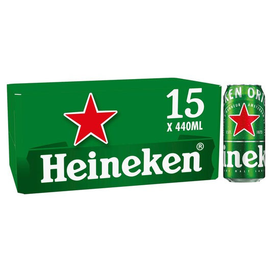 Heineken Premium Lager Beer Cans 15 x 440ml