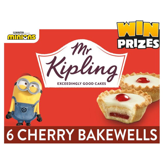 Mr Kipling Cherry Bakewells 6 per pack