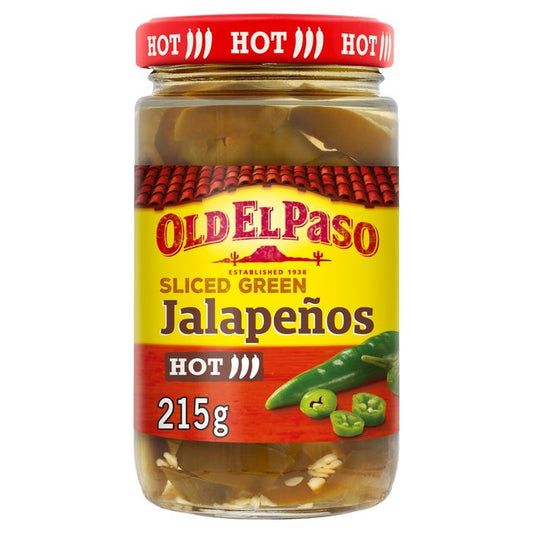 Old El Paso Slice Green Jalapenos 215g