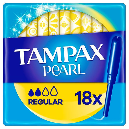 Tampax Pearl Regular Tampons with Applicator 18 pack 18 per pack