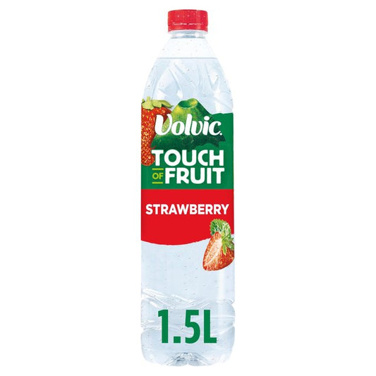 Volvic Touch of Fruit Strawberry Natural Flavoured Water 1.5L