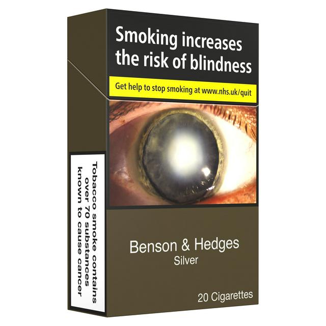 Benson & Hedges Silver Flip Top x20 Cigarettes