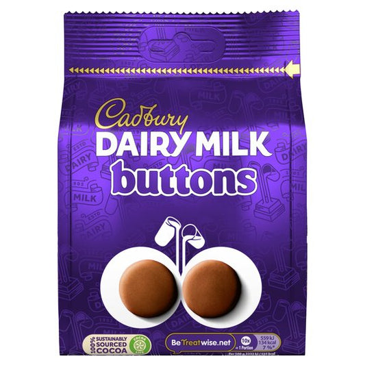 Cadbury Dairy Milk Giant Buttons Chocolate Bag 119g
