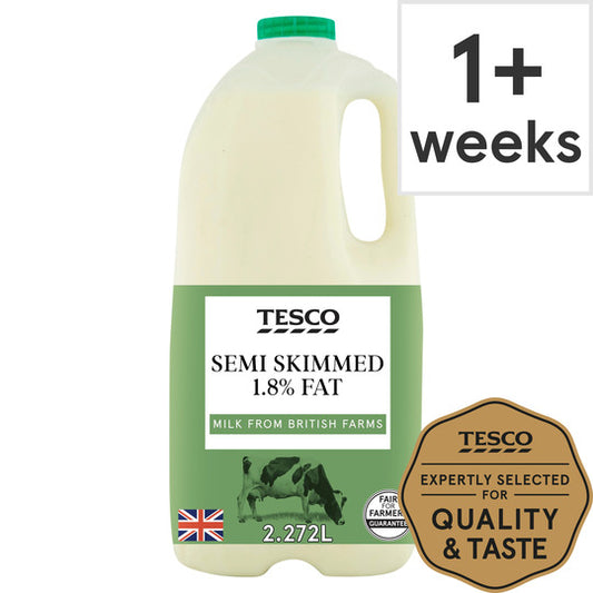 British Semi Skimmed Milk 2.272L 4 Pints