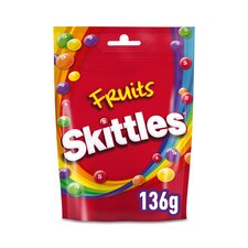 Skittles Fruits Vegan Chewy Candies 136g